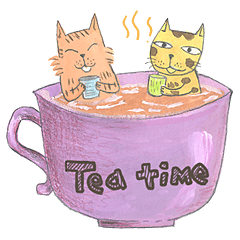 [LINEスタンプ] Cat Talk Show