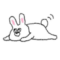 [LINEスタンプ] らくがきうさちゃん