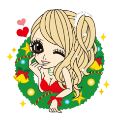 [LINEスタンプ] クリスマス＆お正月♥ウィンタースペシャル