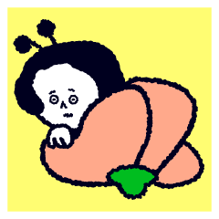 [LINEスタンプ] びびりのびびこ