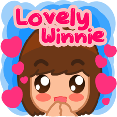 [LINEスタンプ] Winnie the lovely girlの画像（メイン）