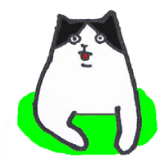 [LINEスタンプ] ハチという猫です。