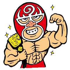 [LINEスタンプ] プロレスラーくるくるマン