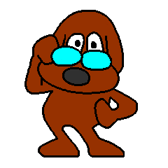 [LINEスタンプ] Dog with glasses