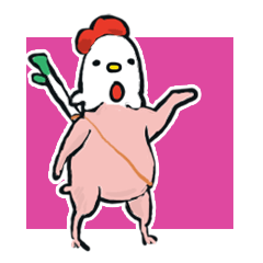 [LINEスタンプ] にわとりこけこ～たまごの中身～