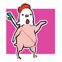 [LINEスタンプ] にわとりこけこ～たまごの中身～の画像（メイン）