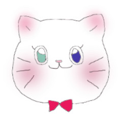 [LINEスタンプ] 白猫キャンディの画像（メイン）