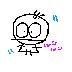 [LINEスタンプ] 毛が3本