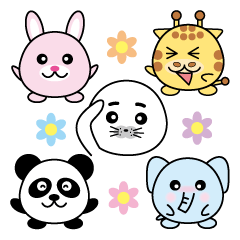 [LINEスタンプ] まんまる動物スタンプ