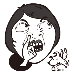 [LINEスタンプ] 0.5mm Funny Expression