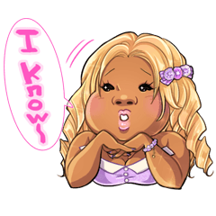 [LINEスタンプ] ラブリーまりりん（英語版）