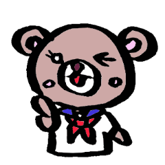 [LINEスタンプ] 女子高生クマコの画像（メイン）