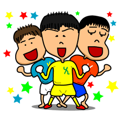 [LINEスタンプ] HYK Three brothers