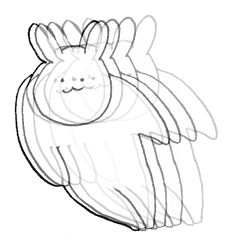 [LINEスタンプ] シュールうさぎもどき