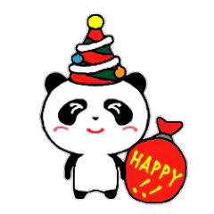 [LINEスタンプ] Happyパンダのパッピー (日本語版)