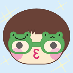 [LINEスタンプ] Frog is here