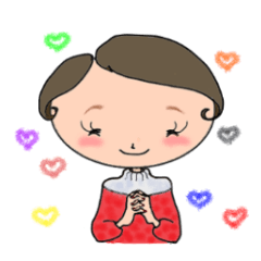 [LINEスタンプ] Ripe cute Women of happiness every day