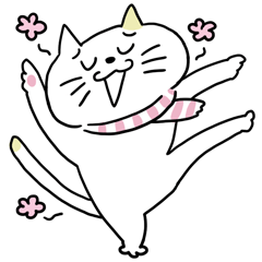 [LINEスタンプ] ニャンだふるの画像（メイン）