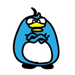 [LINEスタンプ] 陽気なペンギン