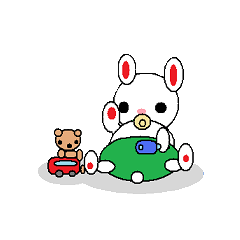 [LINEスタンプ] うさぎ家族の画像（メイン）