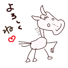 [LINEスタンプ] こころ優しいらくがき馬っこたち