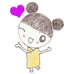 [LINEスタンプ] 手描きのマコちゃんの画像（メイン）