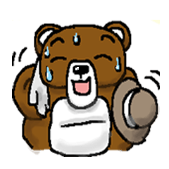 [LINEスタンプ] bear in forest (2)