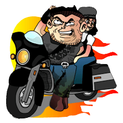 [LINEスタンプ] Road rider