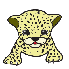 [LINEスタンプ] 小ヒョウのジャム