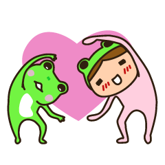[LINEスタンプ] Bibi Frog