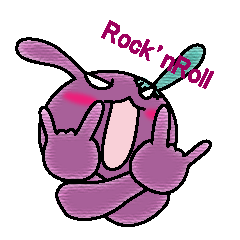 [LINEスタンプ] Rock'n Bunny