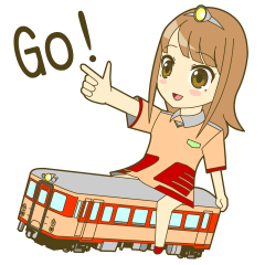 [LINEスタンプ] 鉄道擬人スタンプ・モハちゃんの画像（メイン）