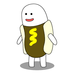 [LINEスタンプ] Hot Dog Man