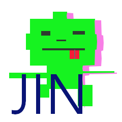 [LINEスタンプ] The silly alien,JINの画像（メイン）