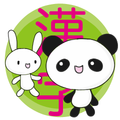 [LINEスタンプ] 漢字とパンダと時々うさぎ。