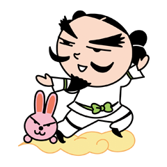 [LINEスタンプ] ナギナミさんとイナバくん