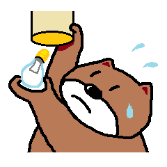 [LINEスタンプ] くまのおとうさん 家事