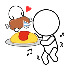 [LINEスタンプ] きたさんの「今日なに食べる？」