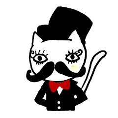 [LINEスタンプ] まつげ猫