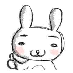 [LINEスタンプ] よこしまウサチャンの画像（メイン）