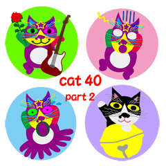 [LINEスタンプ] cat40 part2