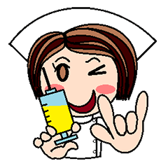 [LINEスタンプ] Nan is a nurse Part.1 (Eng.)