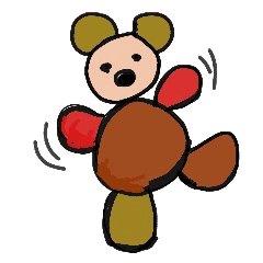 [LINEスタンプ] くまっこ
