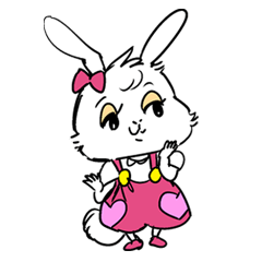 [LINEスタンプ] うさぎのめんまちゃん