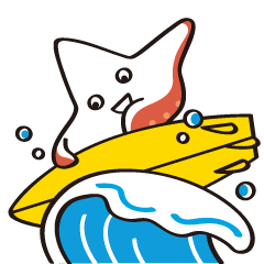 [LINEスタンプ] サーフィン ヒトデ