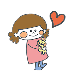 [LINEスタンプ] ハナ子とウサ子