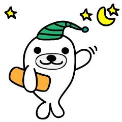 [LINEスタンプ] 白アザラシ カモラの画像（メイン）