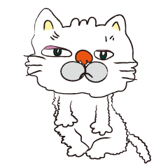 [LINEスタンプ] ぶちゃいくねこ