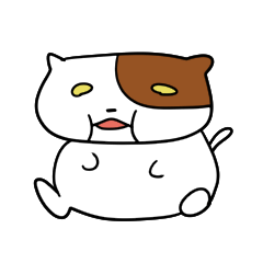 [LINEスタンプ] おでぶねこ