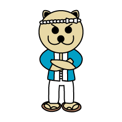 [LINEスタンプ] 江戸っ子犬 八つぁん